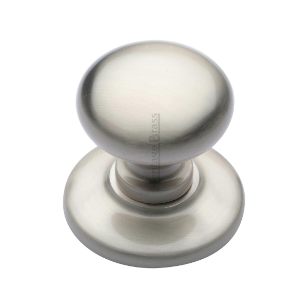 ROUND CENTRE DOOR KNOB WIDE ROSE